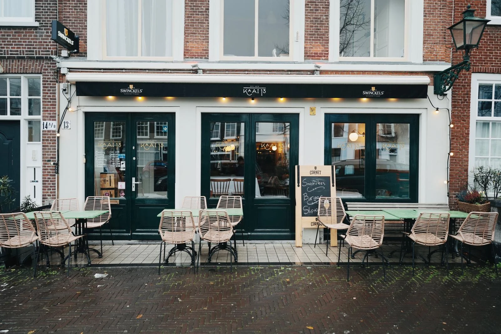 Kaai 13 voorgevel - authentiek italiaans dineren in centrum den haag